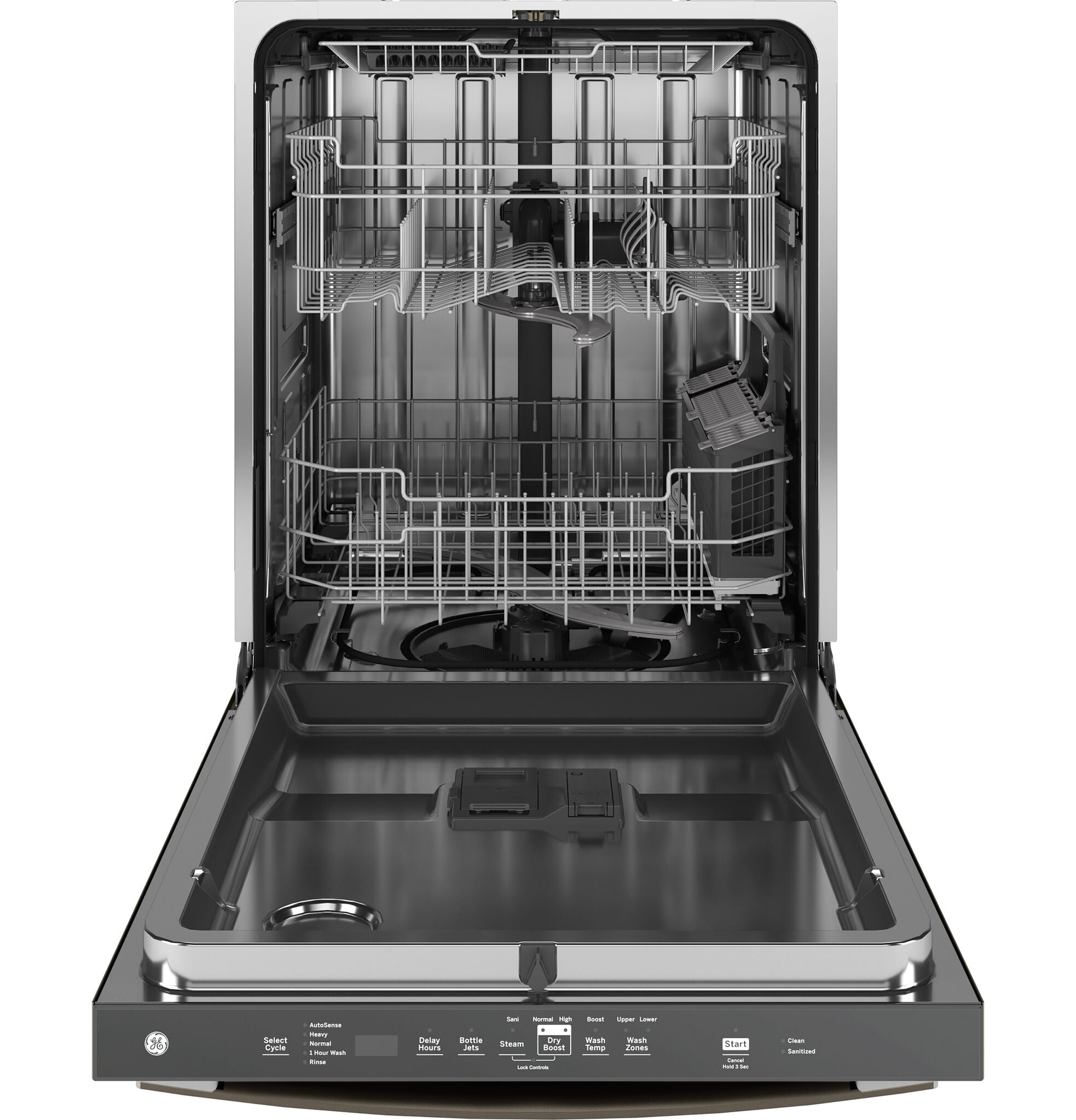 GE® Slate ENERGY STAR® Top Control Dishwasher with Sanitize Cycle - GDT670SMVES