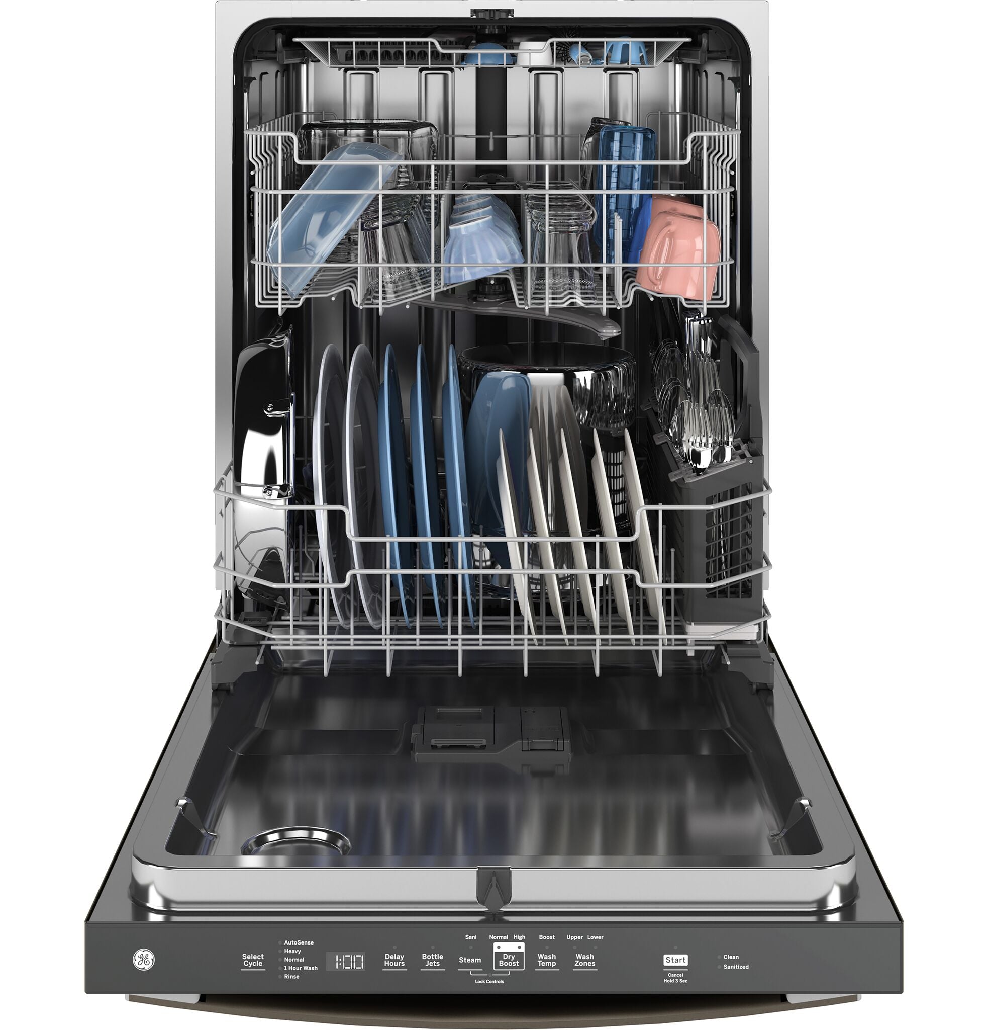 GE® Slate ENERGY STAR® Top Control Dishwasher with Sanitize Cycle - GDT670SMVES