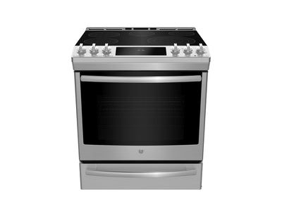 GE Profile Stainless Steel 30" Slide-In Electric Range (5.3 Cu. Ft.) - PCS940YMFS