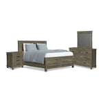 Glacier Point 6-Piece King Panel Bedroom Package - Greystone