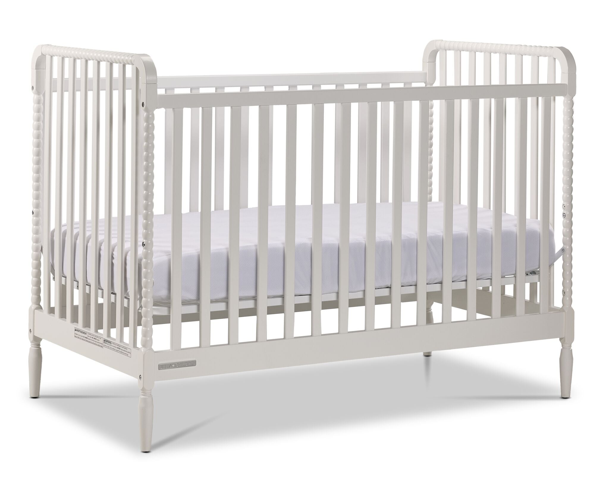 Delta Children Grace 4-in-1 Convertible Crib - Bianca White