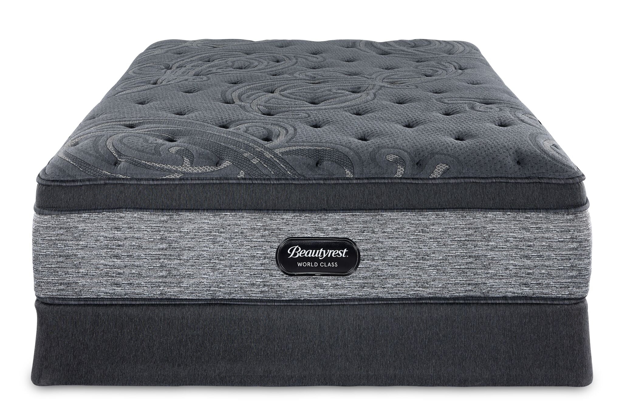 Beautyrest World Class Grandeur 2.0 Plush King Mattress and Split Boxspring Set