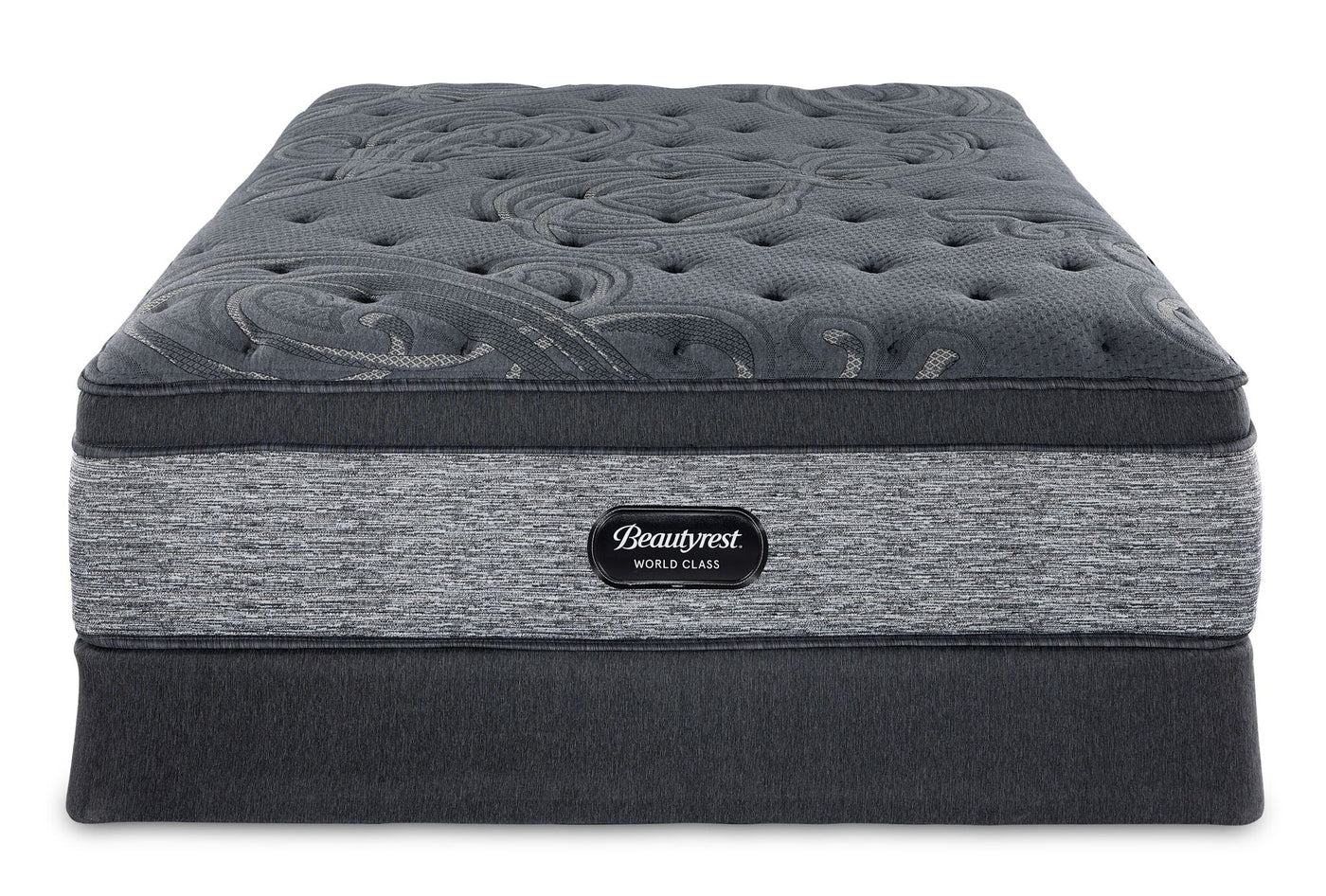 Beautyrest World Class Grandeur 2.0 Plush Twin Mattress and Boxspring Set