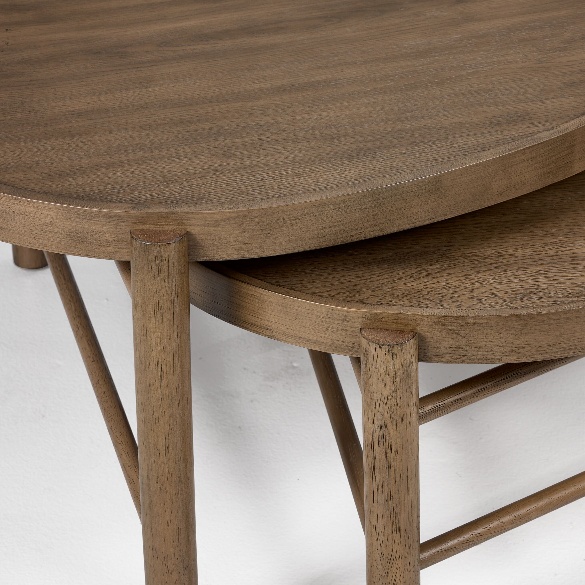 Hadleigh 37" Nesting Coffee -Table Honey Brown Finish