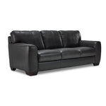 Halden Leather Sofa - Carbon Grey
