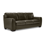 Halden Leather Sofa - Forest Green