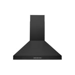 Hauslane Matte Black 30" Chimney Range Hood - WM-530BLK-30P