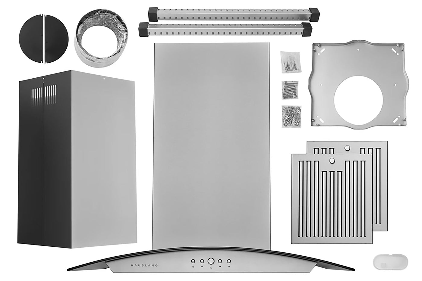 Hauslane Stainless Steel 30" 1000 CFM Ceiling Mount Range Hood - IS-200SS-30