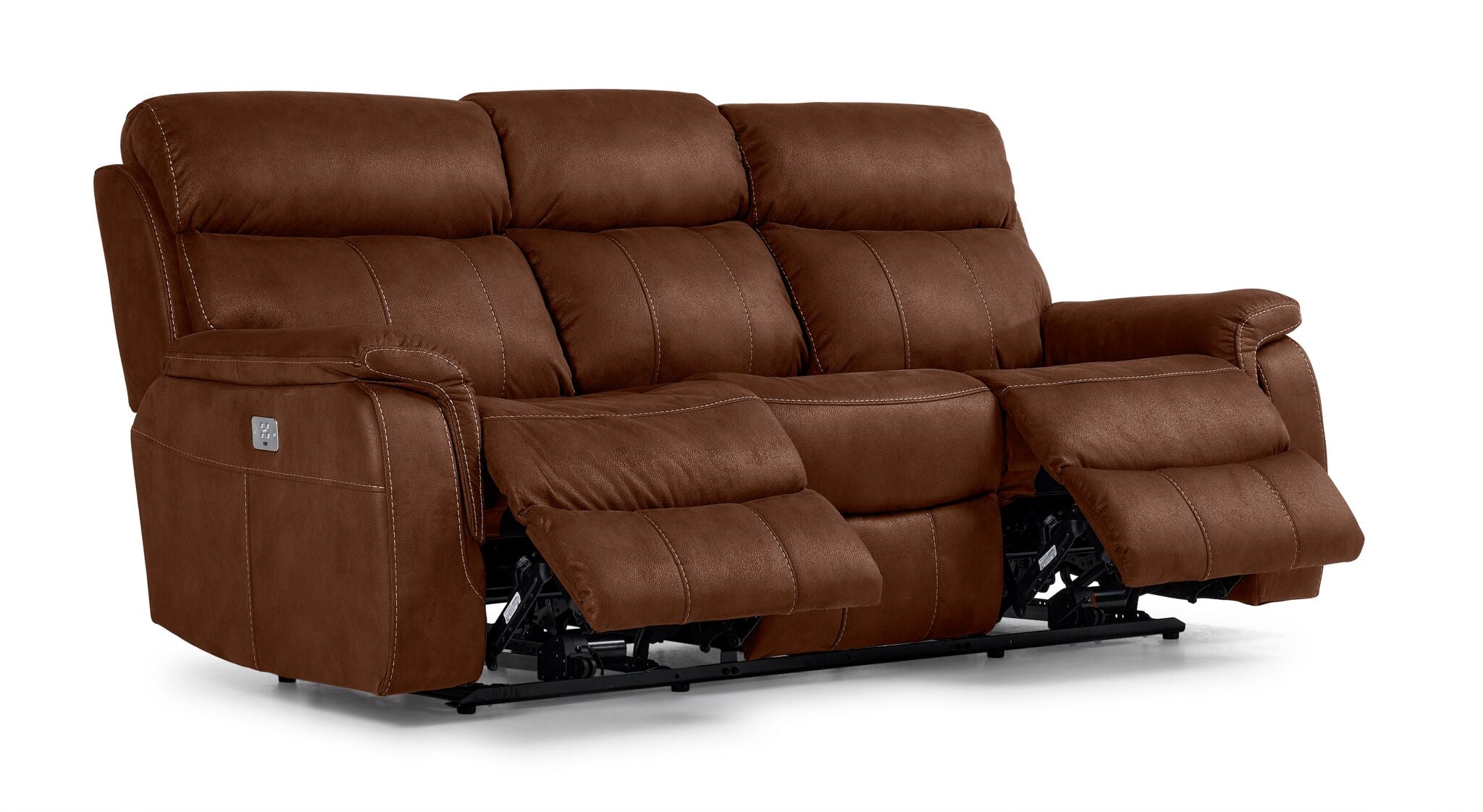 Haven Dual Power Reclining Sofa - Mocha