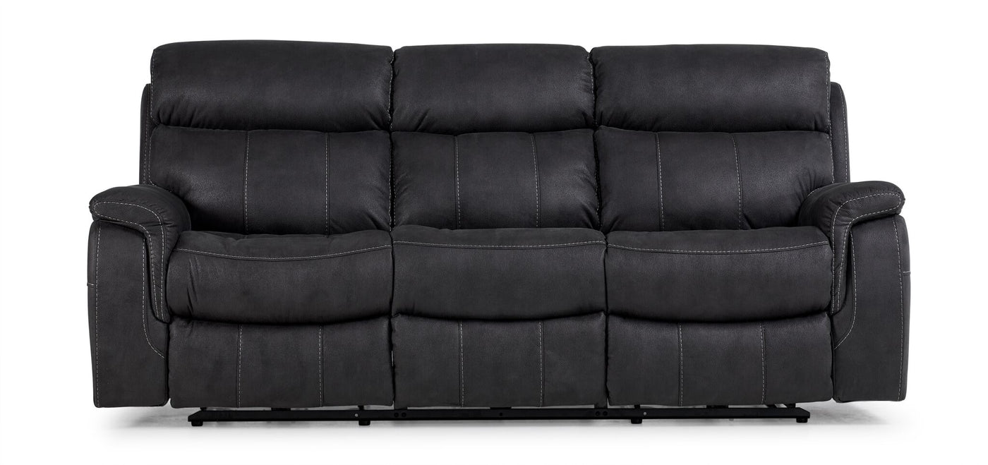 Haven Dual Power Reclining Sofa - Grey