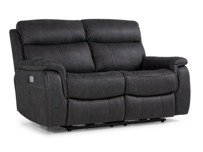 Haven Dual Power Reclining Loveseat - Grey