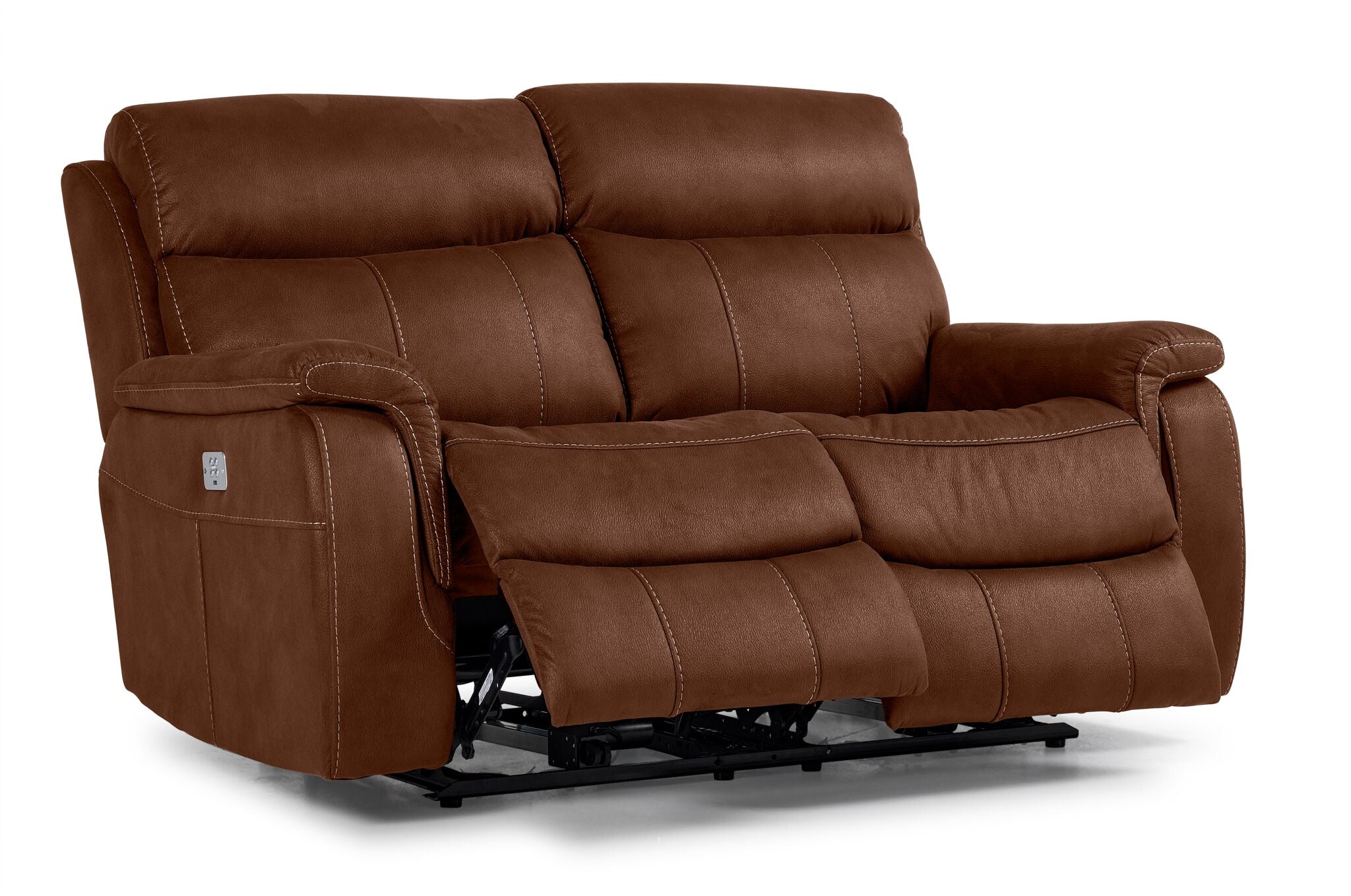 Haven Dual Power Reclining Loveseat - Mocha
