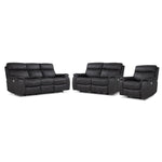 Haven Dual Power Reclining Sofa, Loveseat and Recliner Set - Grey