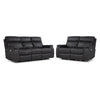 Haven Dual Power Reclining Sofa and Loveseat Set - Grey