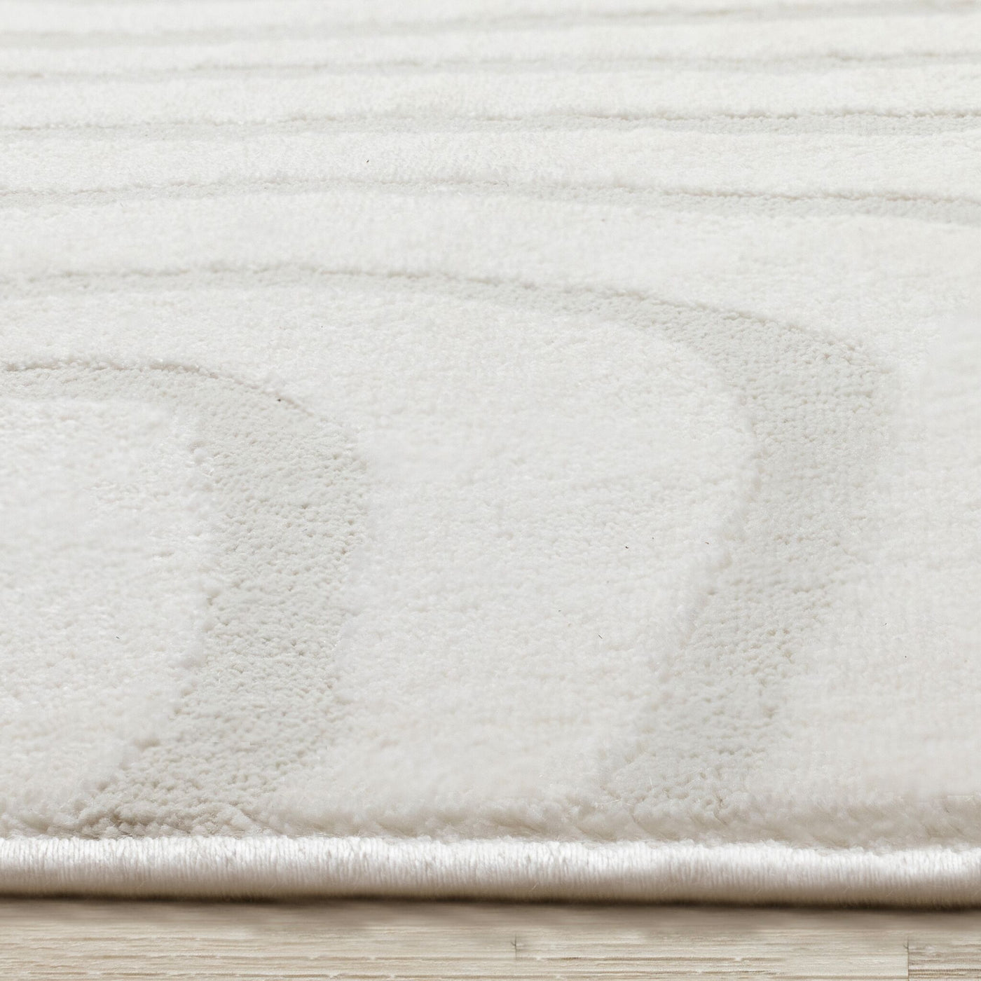 Hayden 5'3" x 7'7" Swirling Lines Area Rug - Grey