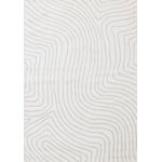 Hayden 5'3" x 7'7" Swirling Lines Area Rug - Grey