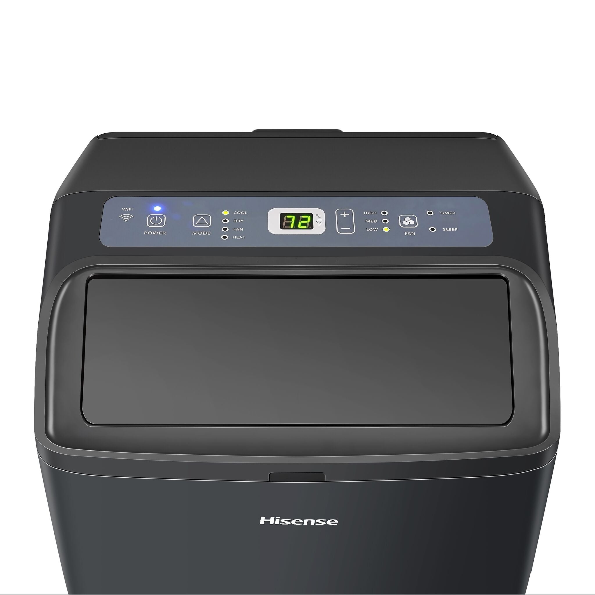 Hisense Black 10,000 BTU (SACC) Smart Dual Hose Portable Air Conditioner with Heat Pump - AP1022HW1GD