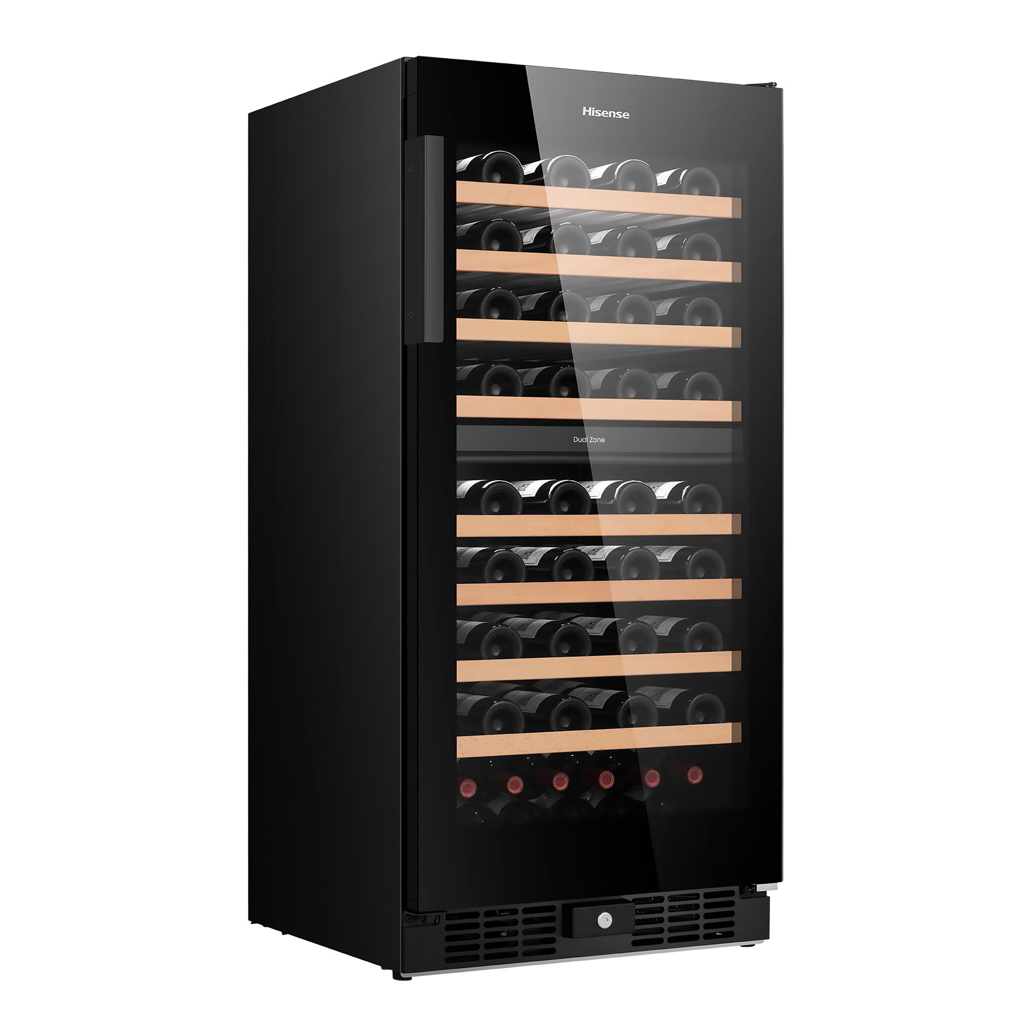 Hisense Black Smart 76-Bottle Dual Zone Wine Cooler (8.5 cu.ft.) - HWD076N3ASD