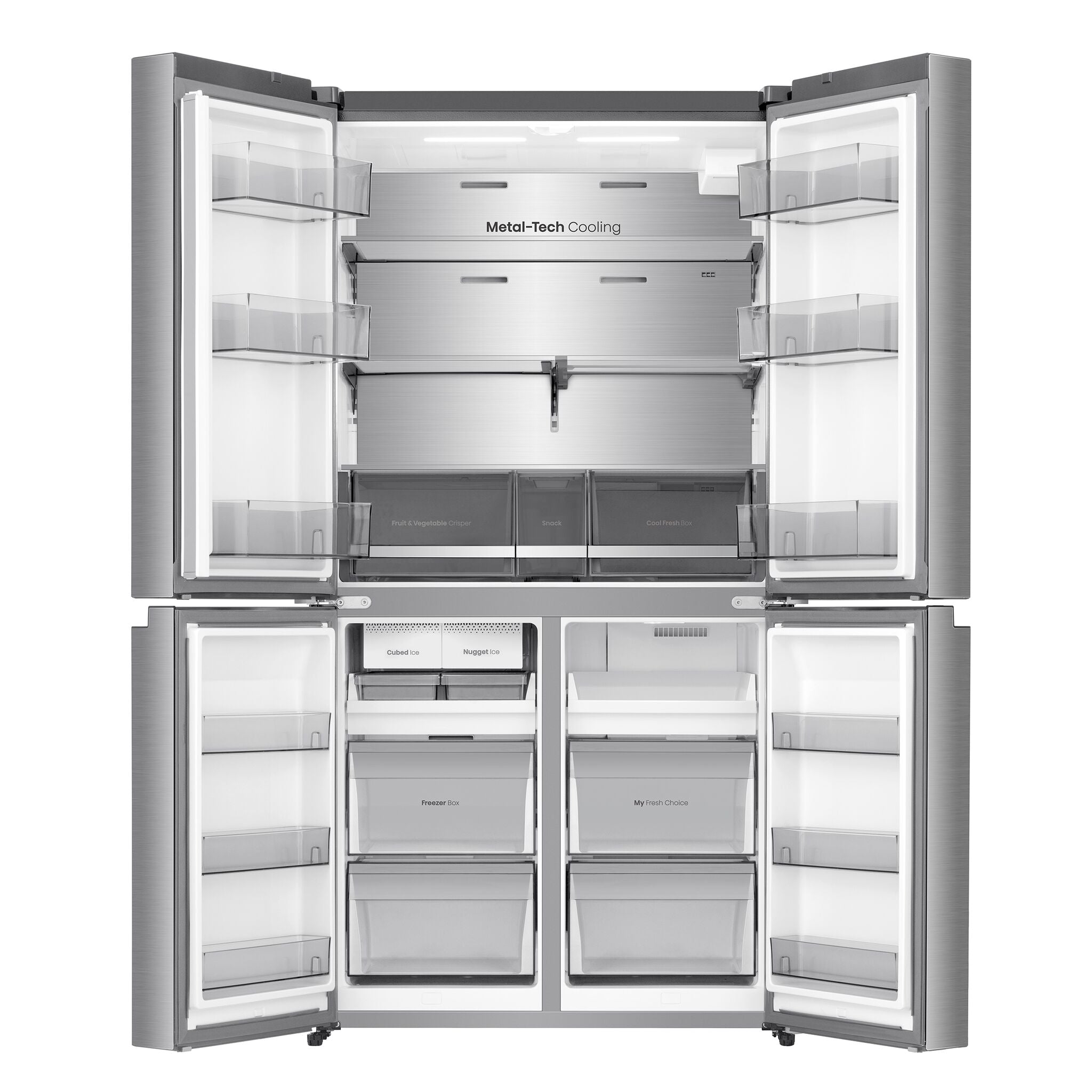 Hisense 36" 22.6 cu. ft. Stainless Steel French Door Refrigerator - RQ23G4FSEI
