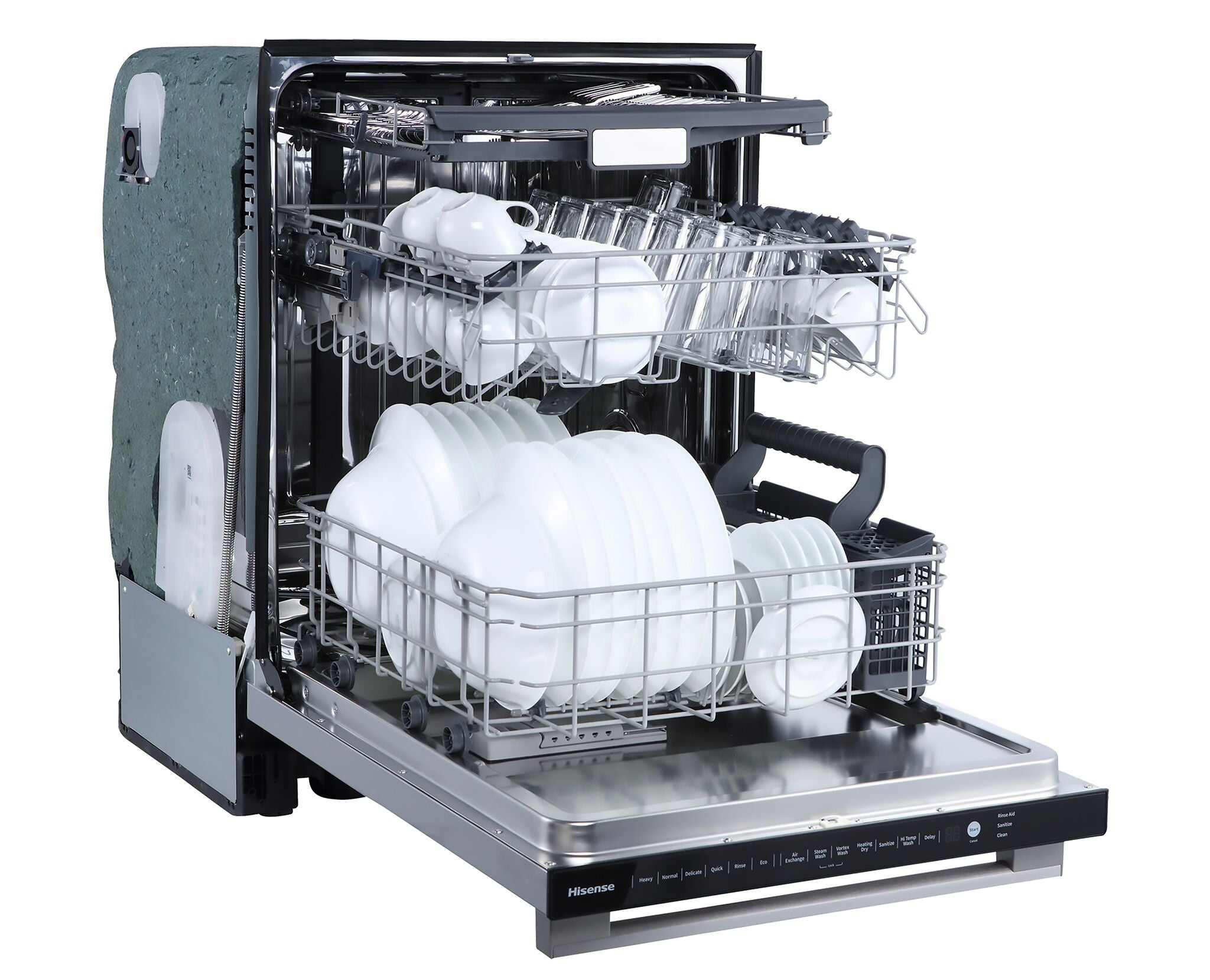 Hisense Stainless Steel Built-In Dishwasher with Third Rack - HDW63314SS