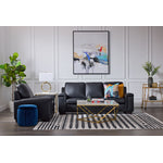 Icon Leather Sofa - Black