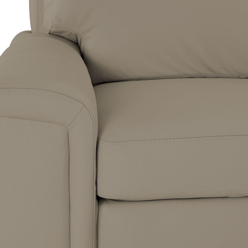 Icon Leather 2-Piece Sectional with Right Facing Chaise - Cloud