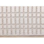 Woven Balance 7'10" x 10'6" Intricate Grid Design Area Rug - White, Taupe