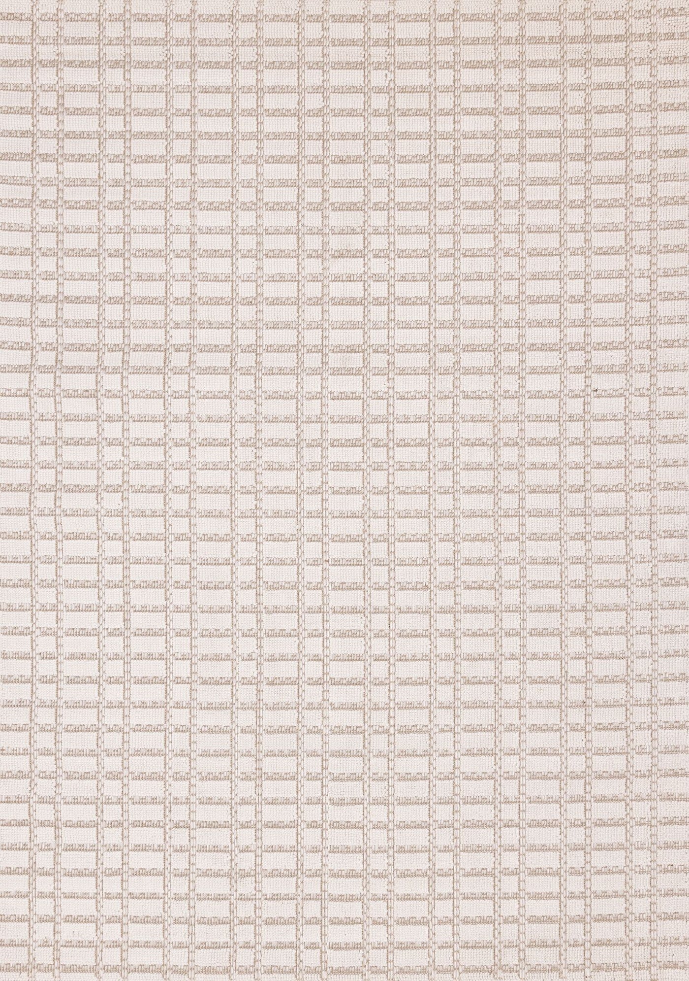 Woven Balance 5'3" x 7'7" Intricate Grid Design Area Rug - White, Taupe