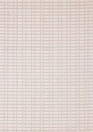 Woven Balance 6'7" x 9'6" Intricate Grid Design Area Rug - White, Taupe