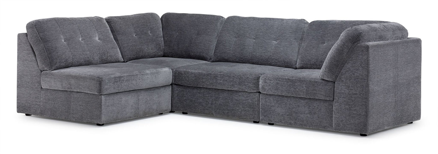 Jayce 4-Piece Modular Sectional - Grey