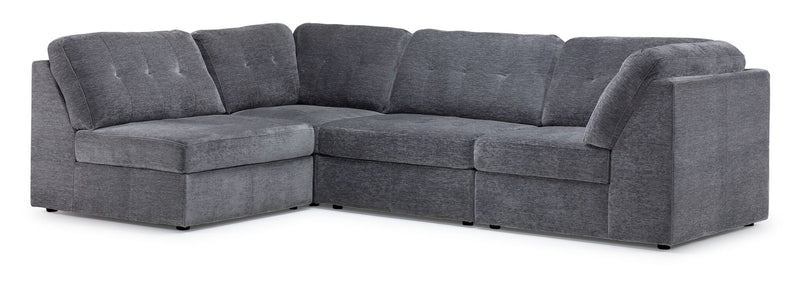 Jayce 4-Piece Modular Sectional Grey Leon's