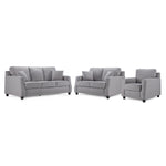 Jessica Sofa, Loveseat and Chair Set - Dove