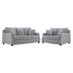 Jessica Sofa and Loveseat Set - Dove