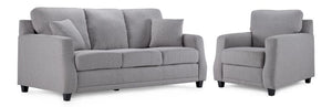 Jessica Sofa and Chair Set - Dove