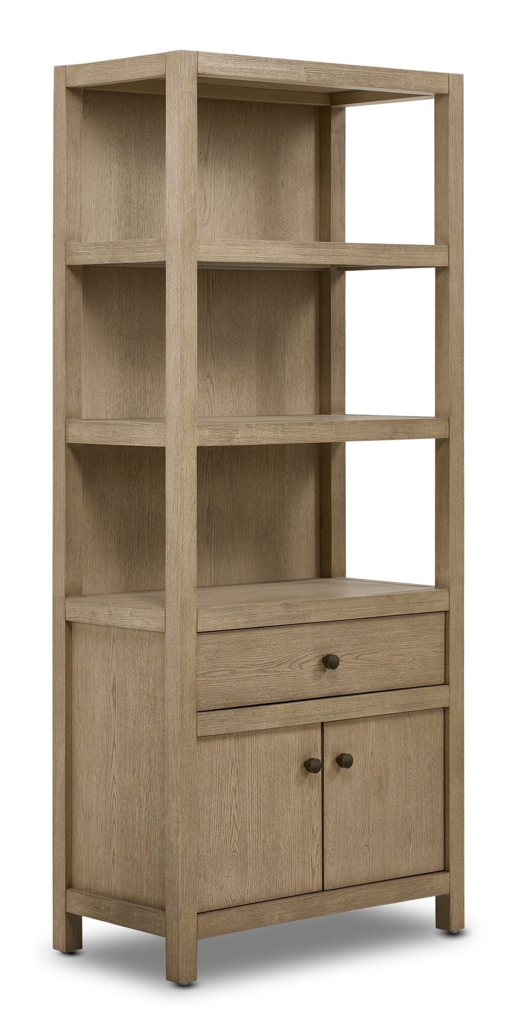 Joliette 3-Piece Entertainment Wall Unit - Light Tan