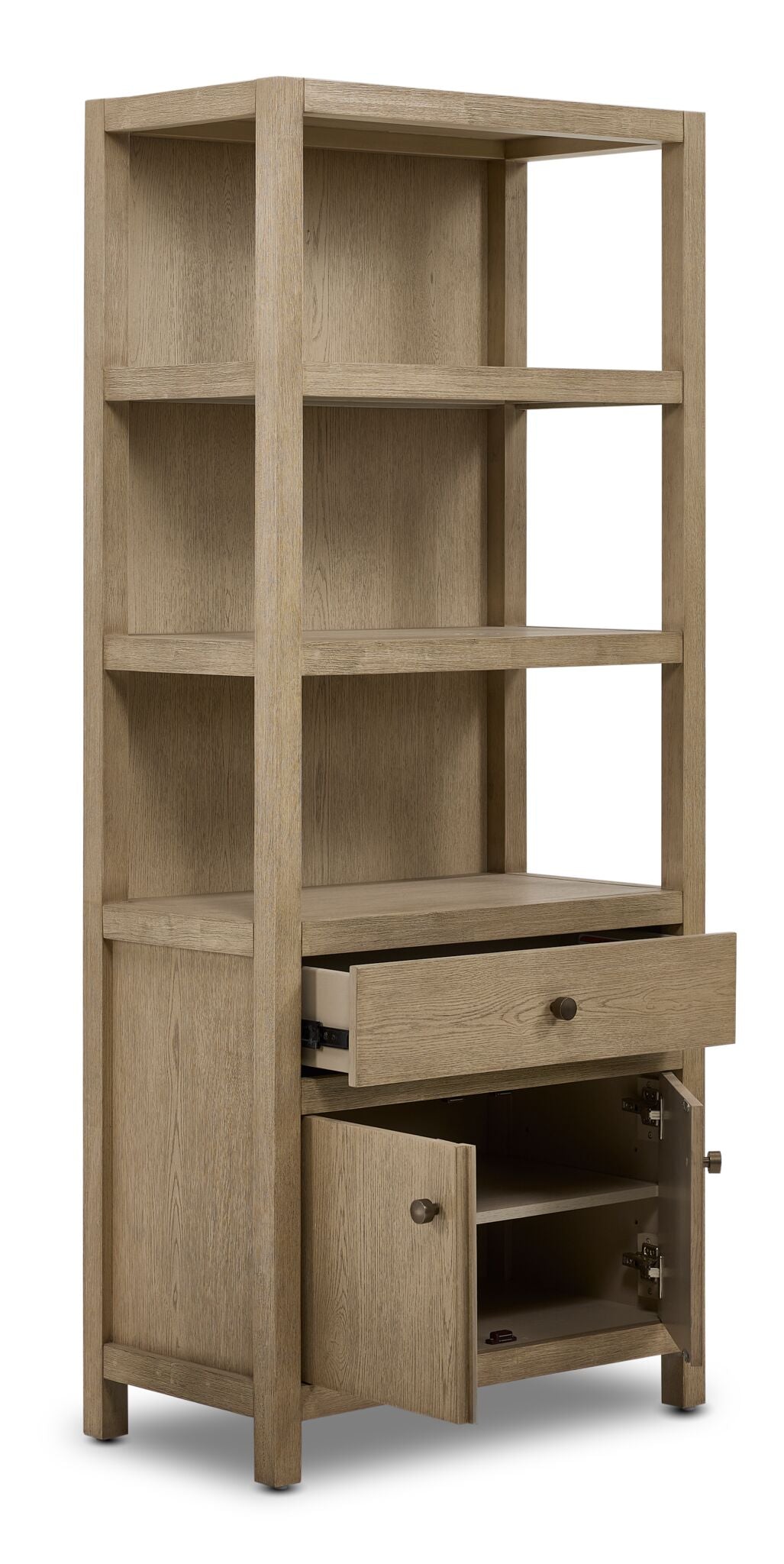 Joliette 3-Piece Entertainment Wall Unit - Light Tan