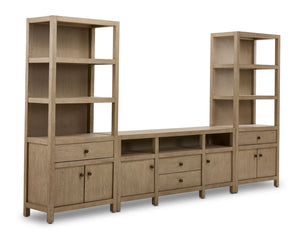 Joliette 3-Piece Entertainment Wall Unit - Light Tan