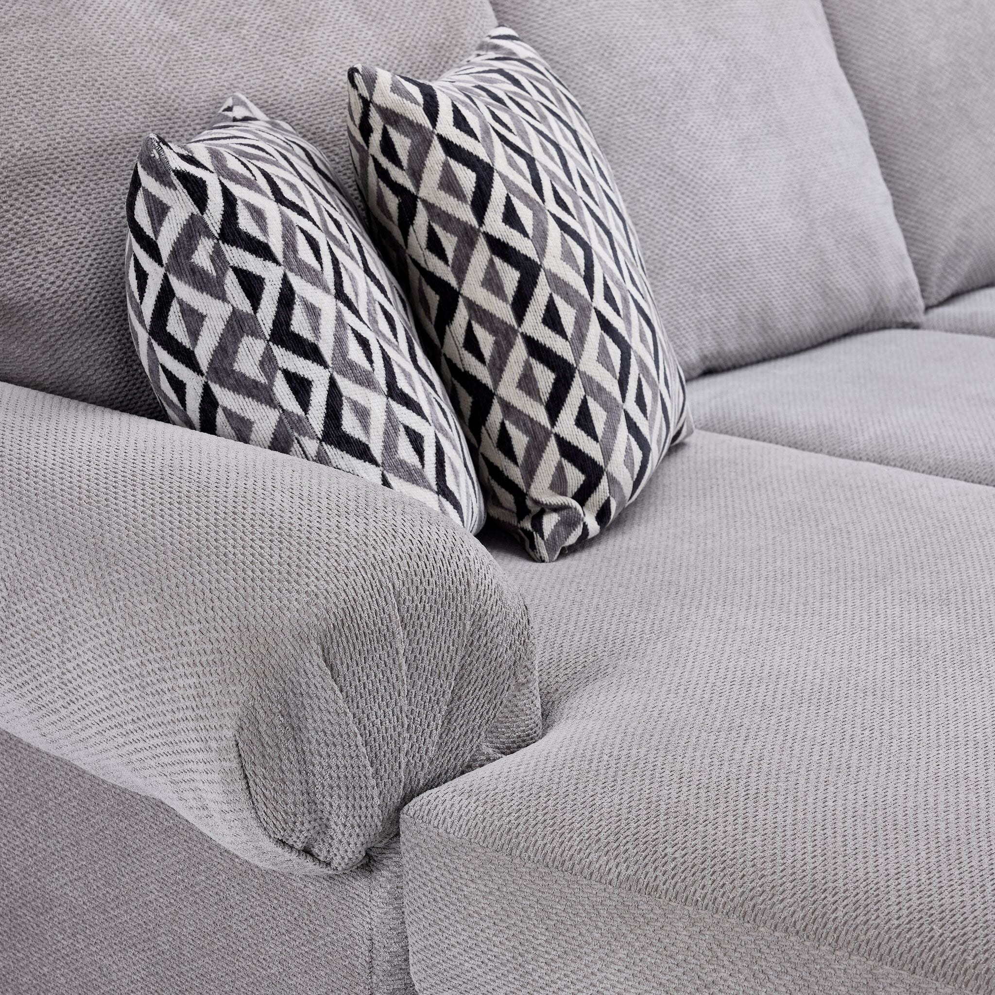 Jupiter 4-Piece Sectional with Left-Facing Chaise - Ash Grey