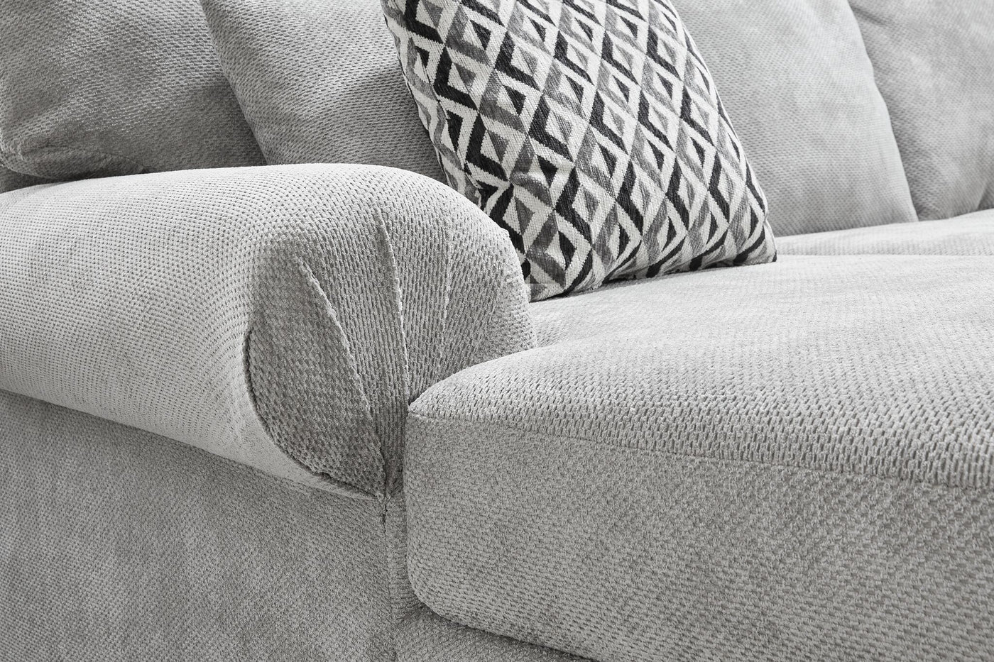 Jupiter 4-Piece Sectional with Left-Facing Chaise - Ash Grey