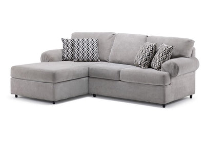 Jupiter 2-Piece Sectional with Left-Facing Chaise - Ash Grey