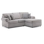 Jupiter 2-Piece Sectional with Right-Facing Chaise - Ash Grey