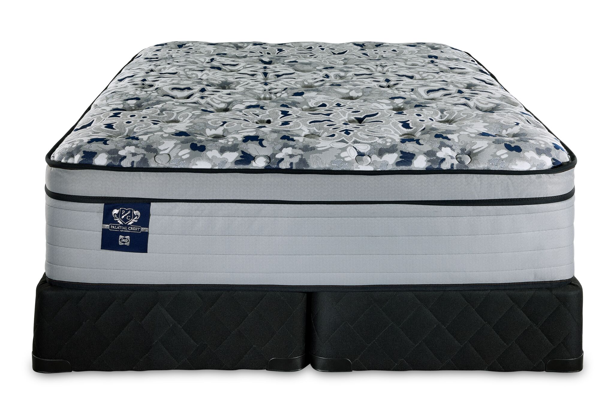 Sealy Posturepedic® Palatial Crest® Kamden II Firm Eurotop Queen Mattress and Split Boxspring Set