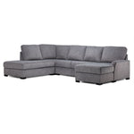 Kaylin 4-Piece Sectional with Right-Facing Chaise - Grey