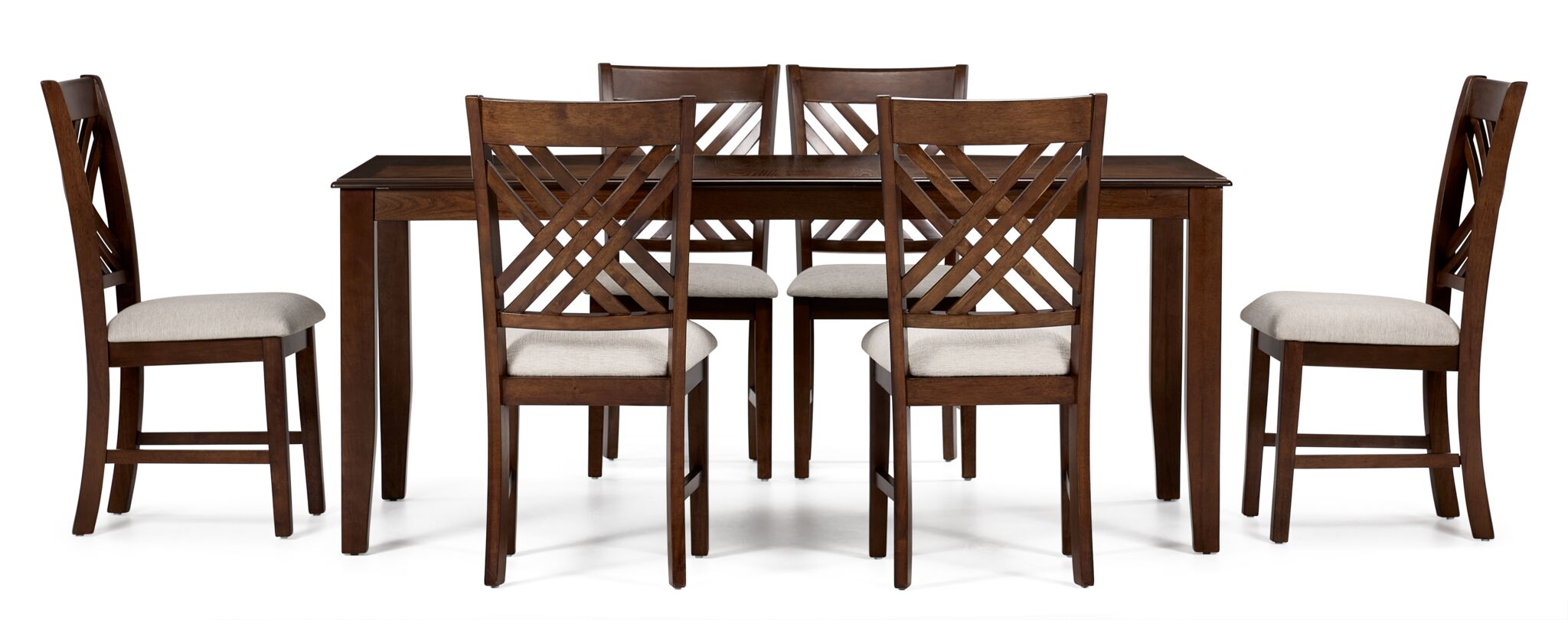Kai 7-Piece Extendable Dining Set - Brown