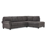 Kasey 2-Piece Sectional with Right Facing Chaise - Grey