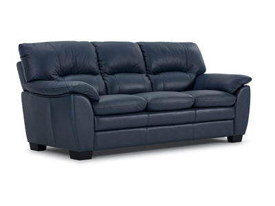 Kendrick Leather Sofa - Blue