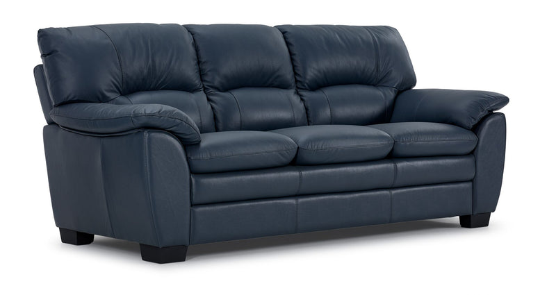 Kendrick Leather Sofa - Blue | Leon's