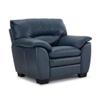 Kendrick Leather Chair - Blue