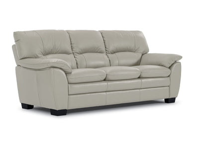 Kendrick Leather Sofa - Silver Grey