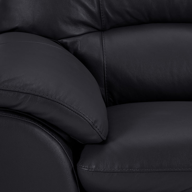 Kendrick Leather Loveseat - Black | Leon's